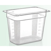 PAN 1/4 200MM ,POLYCARBONATE,COLOR:TRANSPARENT - Mabrook Hotel Supplies